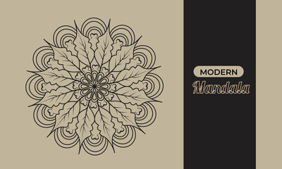 Modern Unique Professional Vector Luxury Mandala Design Or a Esthetic Pattern.  Luxury Mandala Design Easy to Use a Product Cover Or a Background.
