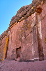 Aramu Muru is ancient landmark in Peru. - 488979840