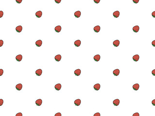 Strawberry seamless pattern background.