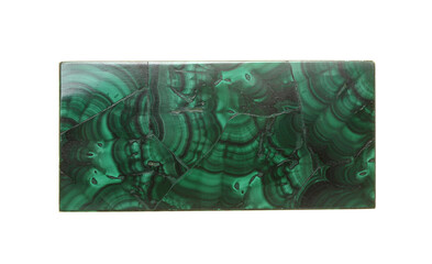 Malachite plate formed by inlaying