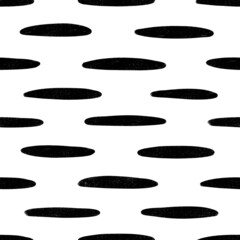 Irregular textured oval shapes seamless pattern.