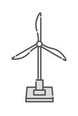 Wind power icon. Vector illustration.