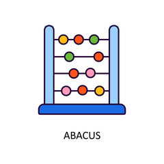 Abacus Vector Filled Outline Icon Design illustration. Fintech Symbol on White background EPS 10 File