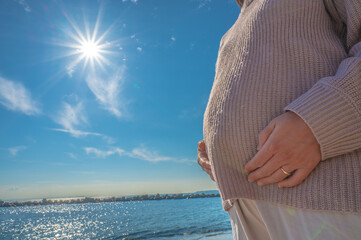 太陽と妊婦
