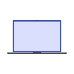 Laptop ion white background. Flat icon.