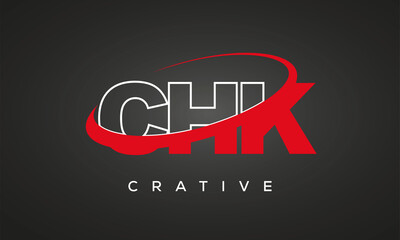 CHK letters creative technology logo design