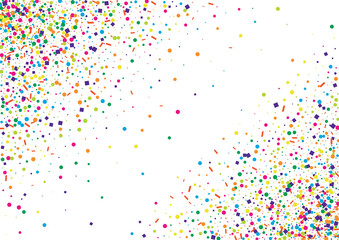 Blue Round Gift Texture. Party Dot Illustration. Pink Falling Circle Background. Red Jubilee Geometric.