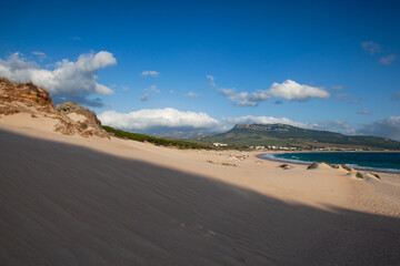 Dunes in Bolonia, Andalusia, Spain.