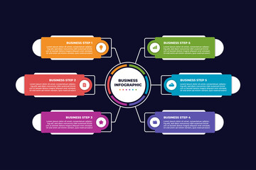 Colorful Business Strategy Infographic