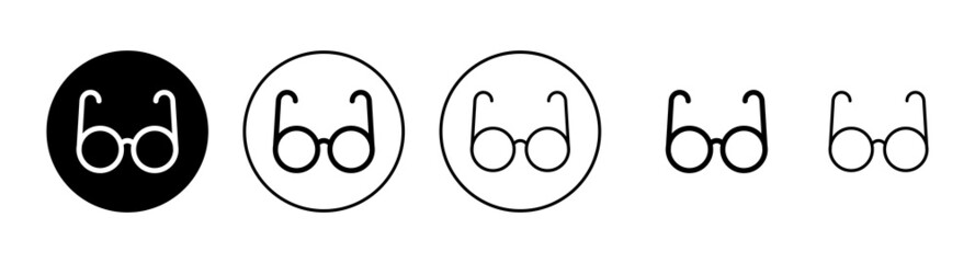 Obraz premium Glasses icons set. Glasses sign and symbol