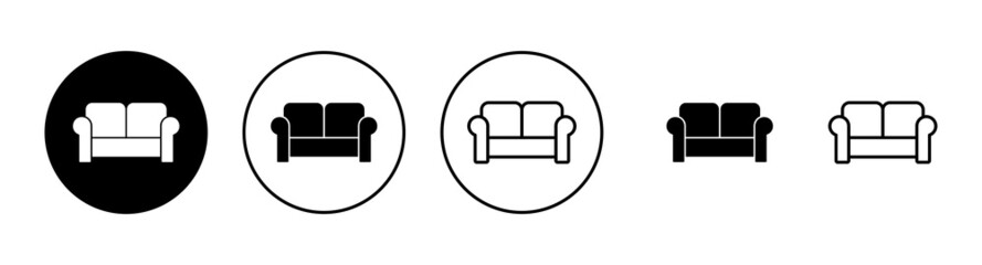 Sofa icons set. sofa sign and symbol. furniture icon