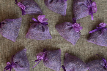 Aroma sachet lavender. Refreshener aroma therapy.