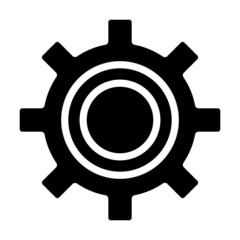 gear icon on white