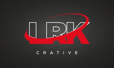 LRK letters creative technology logo design