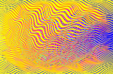 Glitch distorted geometric background . Modern art design . Noise destroyed glitched poster . Trendy defect error background with speed lines . Glitched artwork  .Hologram effect .vector 