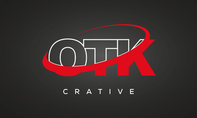 OTK letters creative technology logo design