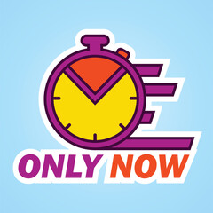 time to sale logo cartoon vector icon illustration logo mascot hand drawn concept trandy cartoon	