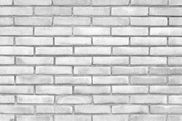 Fototapeta premium White exposed brick wall background texture without plaster