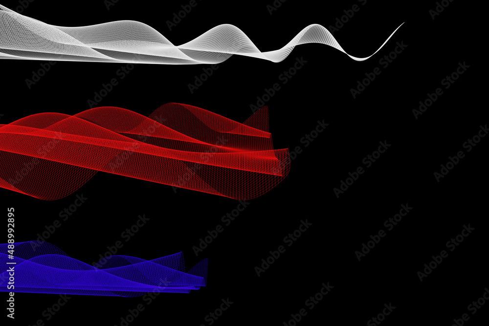 Poster abstract mesh wave background. futuristic technology style. elegant background for business presenta