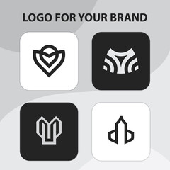 simple logo brand cartoon vector icon illustration logo mascot hand drawn concept trandy cartoon	