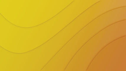 Abstract orange and yellow papercut graphic background 