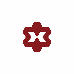 letter k cog machine technology logo vector