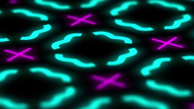 Cycling loopable animated background. Abstract motion background graphics. Seamless loop.