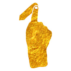 Hand drawn gold foil texture icon touchpad gesture