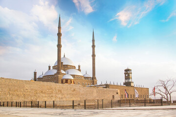 Mosque of Muhammad Ali in the heart of the Citadel in Cairo, Egypt