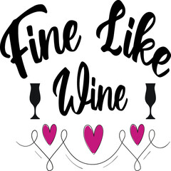 Wine T-shirt and SVG Design 