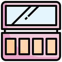 PALETTES filled outline icon,linear,outline,graphic,illustration