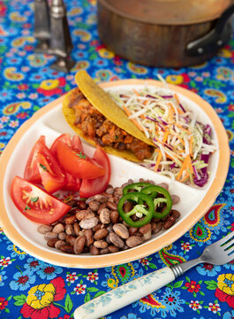 Taco with Pinto Beans