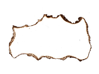 Set background with picture of line burned paper edges