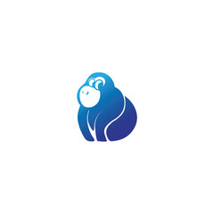 monkey logo illustration clipart design vector