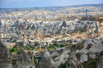Fototapeta na wymiar Rock landscape at cave town, Cappadocia Turkey