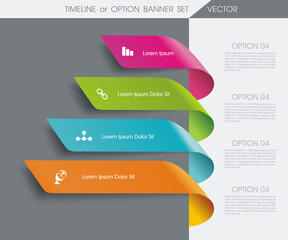 Web Banners Design. Can be used for workflow layout, diagram, number options, step up options, web design, banner template, infographic, timeline.