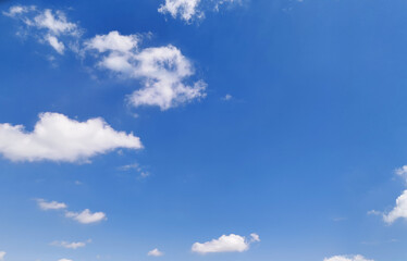 Naklejka na ściany i meble A beautiful bright spring sky with beautiful clouds