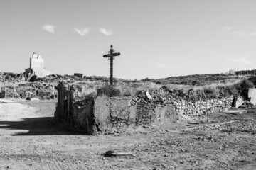 Belchite, Aragon, Spain. Spanish Civil War Ruins.