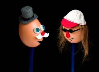 Egg puppets