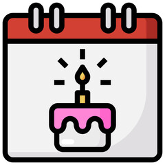 CALENDAR filled outline icon,linear,outline,graphic,illustration
