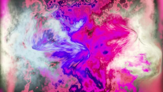 Abstract fantasy liquid ink wave texture background animation