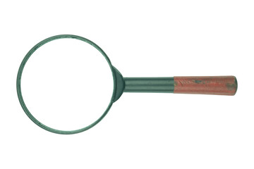 Magnifying glass isolated on white background