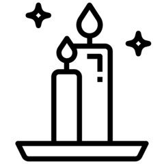 CANDLE line icon,linear,outline,graphic,illustration