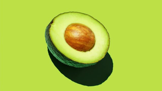 Half avocado - animated food background