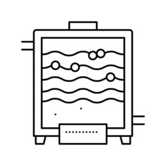 breeding pharmaceutical production line icon vector illustration