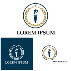 University  Academy  School and Course logo design template