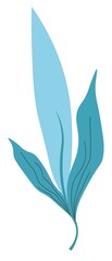 Fototapeta premium Minimalist floral leaf, foliage and leafage vector