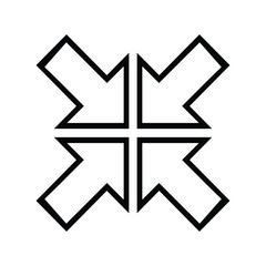 assembly point arrow vector illustration, assembly point arrow icon vector, assembly point arrow symbol vector, arrow, for your design needs