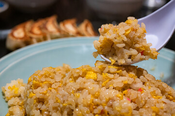 ナルトが入った炒飯