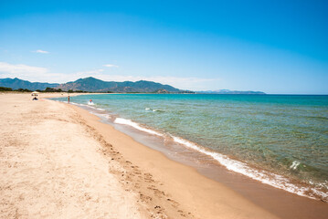 Sardegna, spiaggia di Feraxi, vicino a Muravera, Italia, Europa 